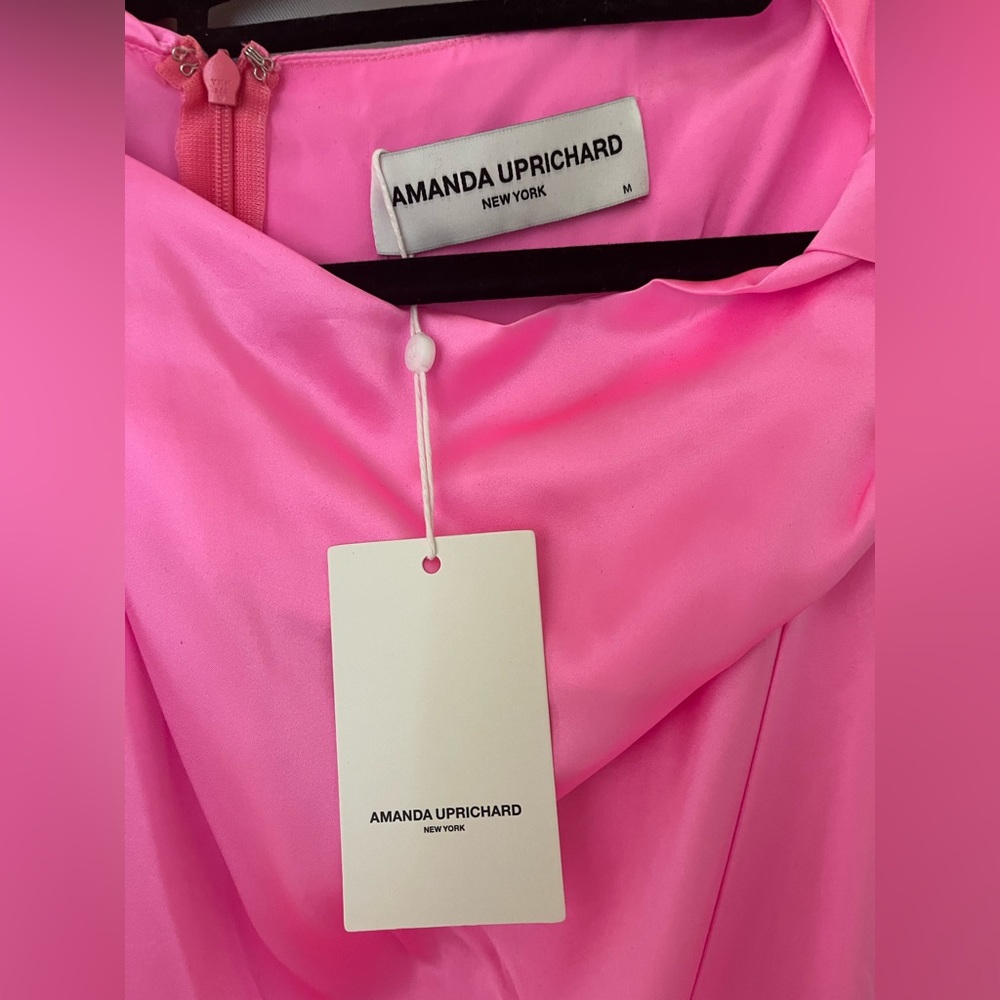 Amanda Uprichard pink silk dress